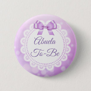 Abuela om Button van het Kant van het Baby shower