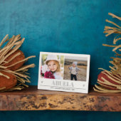 ABUELA Petits-enfants 2 Photo COEURS GRAS Plaque (Côté)