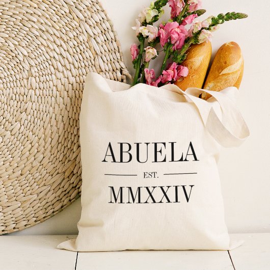 Abuela Romeins jaar vastgesteld Tote Bag