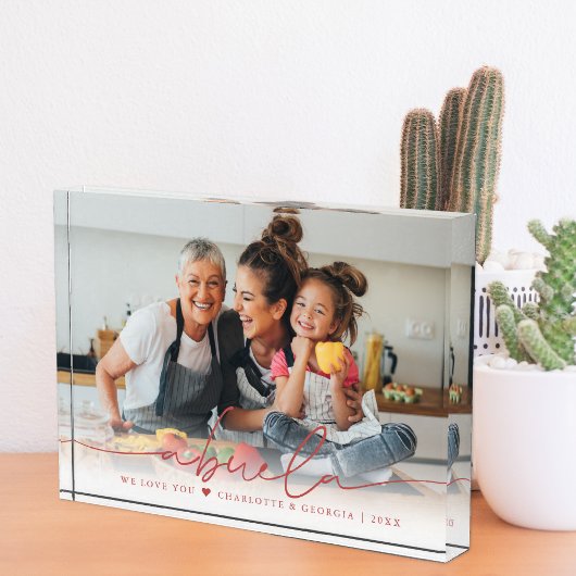 Abuela Script Overlay | We Love You Foto Blok