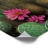 Abuela Surreal Floral Digital Art Poster (Hoek)