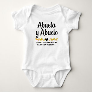 Abuela y Abuelo Spaanse aankondiging van de zwange Romper