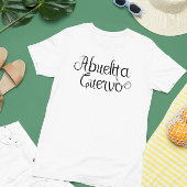 Abuelita Cuervo Grootmoeder Spaans Script T-shirt