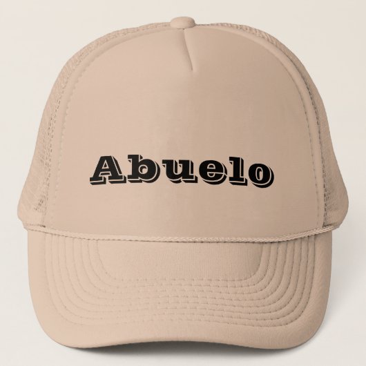 "Abuelo" (opa) Trucker Hat Trucker Pet (Voorkant)