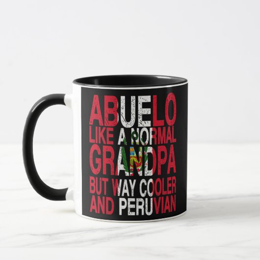 Abuelo Peruvian Grandpa Peruvian Vaderdag Mok (Links)