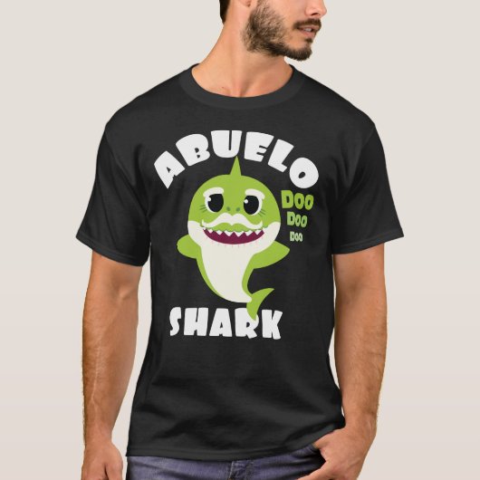 Abuelo Shark Gift Cute Baby Shark Design Matching T-shirt (Voorkant)