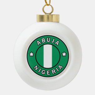 Abuja Nigeria Keramische Bal Ornament