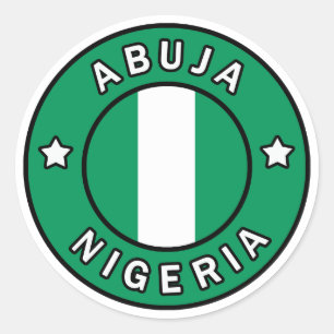 Abuja Nigeria Ronde Sticker