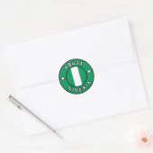 Abuja Nigeria Ronde Sticker (Envelop)