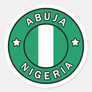 Abuja Nigeria Ronde Sticker