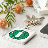 Abuja Nigeria Sleutelhanger (Zijkant)