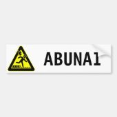 Abunai Bumpersticker (Voorkant)