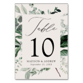 Abundant Greenery Personalized Wedding Kaart (Voorkant)