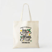 Abundant Joy in Jesus Christian Christmas Tote Bag (Voorkant)