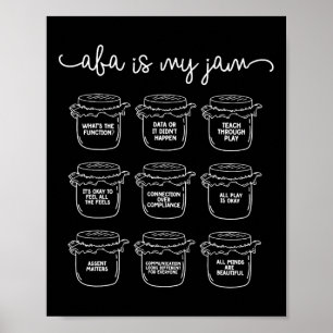 Aby is mijn Jam Autism Awareness Behaviour Analyst Poster