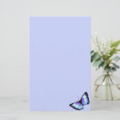 "Abyss" (blauwe vlinder) Briefpapier (Staand voorkant)
