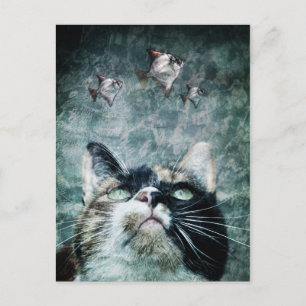 Abyss cat Briefkaart