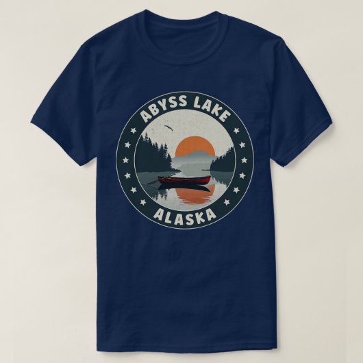 Abyss Lake Alaska Sunset T-shirt (Design voorkant)