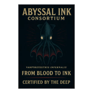 Abyssal Ink Consortium – Van Bloed naar Inkt Perfect Poster