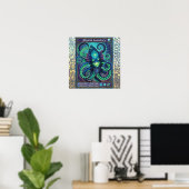 Abyssal Luminary Trading Kaart Poster (Thuiskantoor)