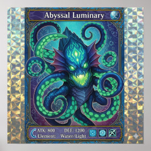Abyssal Luminary Trading Kaart Poster