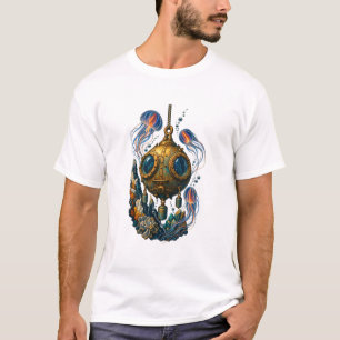 Abyssale Bathysfeer Expeditie Retro T-Shirt