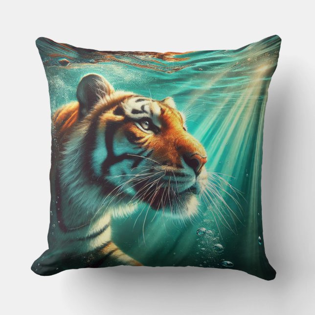 Abyssale strepen kussen (Voorkant)