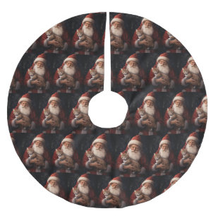 Abyssijnse kat met Sinterklaas Kerstfeest Kerstboom Rok