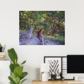 Abyssijnse katten op loopbrug poster (Thuiskantoor)
