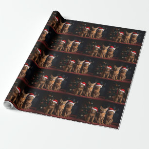 Abyssijnse Kerst bij de Haard Cadeaupapier