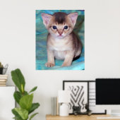 Abyssiniaanse Kitten - Vier weken oud Poster (Thuiskantoor)