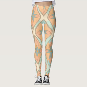 Abyssiniaanse pastel kleurrijk gepersonaliseerd pa leggings