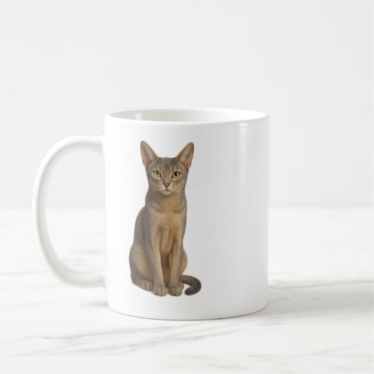 Abyssinian Blue Cat Mug (Gauche)
