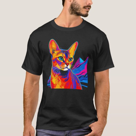 Abyssinian Cat Mountain T-shirt (Voorkant)