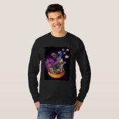 Abyssinian Cat Space Donuts  Kitty in Space Kid T-shirt (Voorkant volledig)