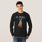 Abyssinian Ew People  Cat Wearing Face Mask T-shirt (Voorkant volledig)