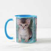 Abyssinian Kitten Mugs (Gauche)