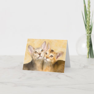 Abyssinian Kittens Kaart
