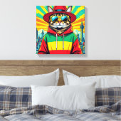 ABYSSINIER-GROOTSTEEDSE KAT CANVAS AFDRUK (Insitu (Slaapkamer))