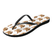 Abyssinische Cat 3D geïnspireerd Teenslippers (Schuin)
