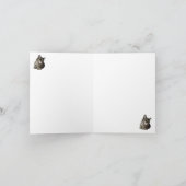 Abyssinische kat bedankje bedankkaart (Binnen)