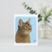 Abyssische kat 9Y009D-032 Briefkaart (Staand voorkant)