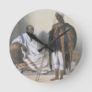 Abyssische priest en Warrior, illustratie van ' Ronde Klok