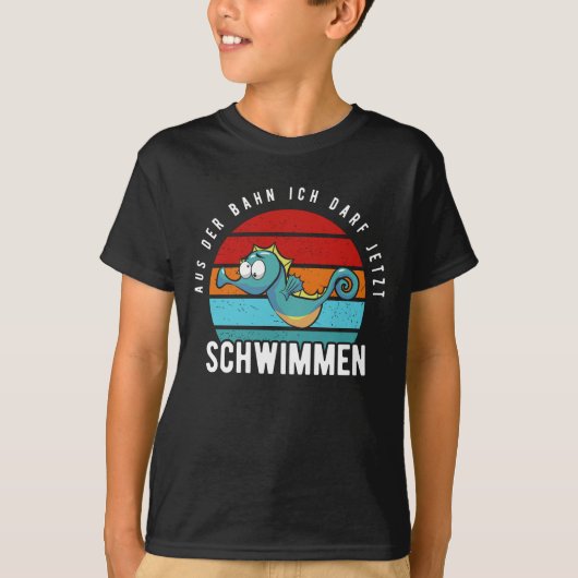 Abzeichen Frühschwimmer Lustiges Seepferdchen T-shirt (Voorkant)