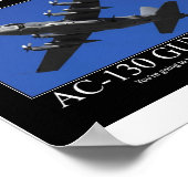AC-130 Gunship Motivatie Poster (Hoek)
