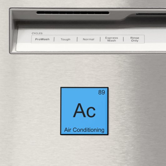 AC - Air Conditioning Chemistry Element Symbol T-s Magneet (Insitu (Vaatwasser))