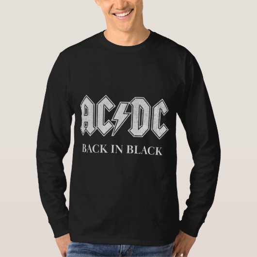 AC DC Back in Black T-shirt (Voorkant)