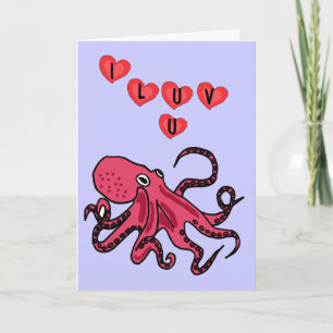 AC- de leuke Kaart van de Liefde van de Octopus