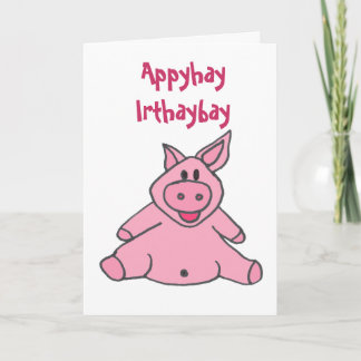 AC- Funny Piggy Birthday Kaart