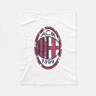 Ac milan retro badged fleece deken
